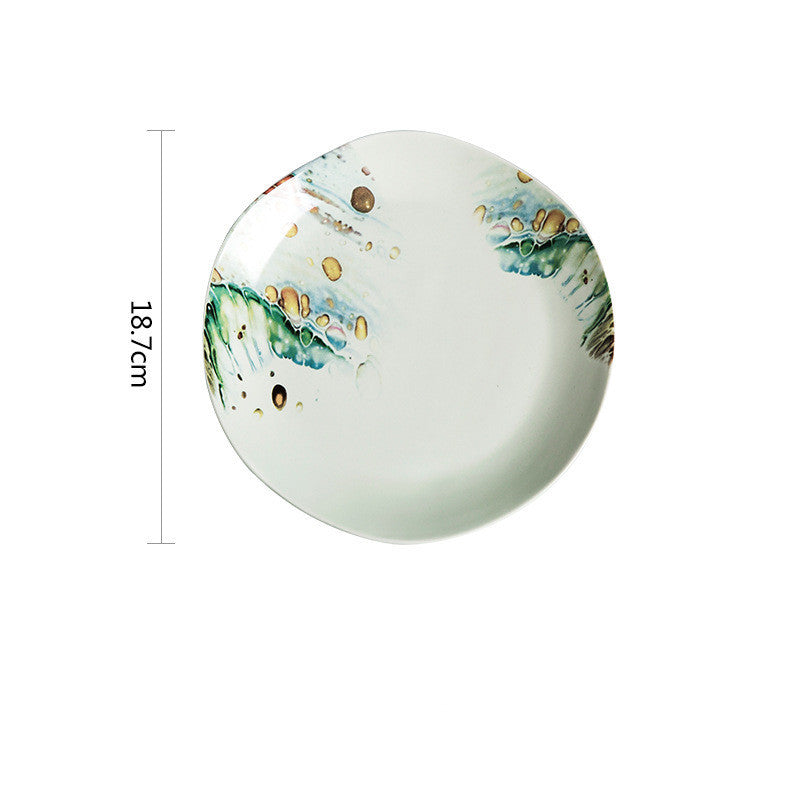 Qingtian ceramic bowls and dishes tableware