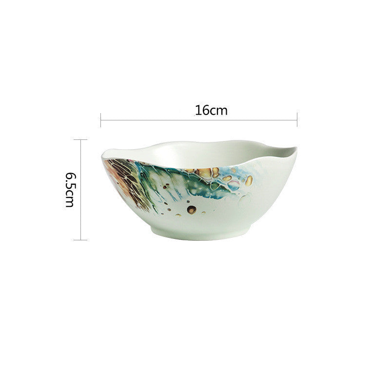 Qingtian ceramic bowls and dishes tableware