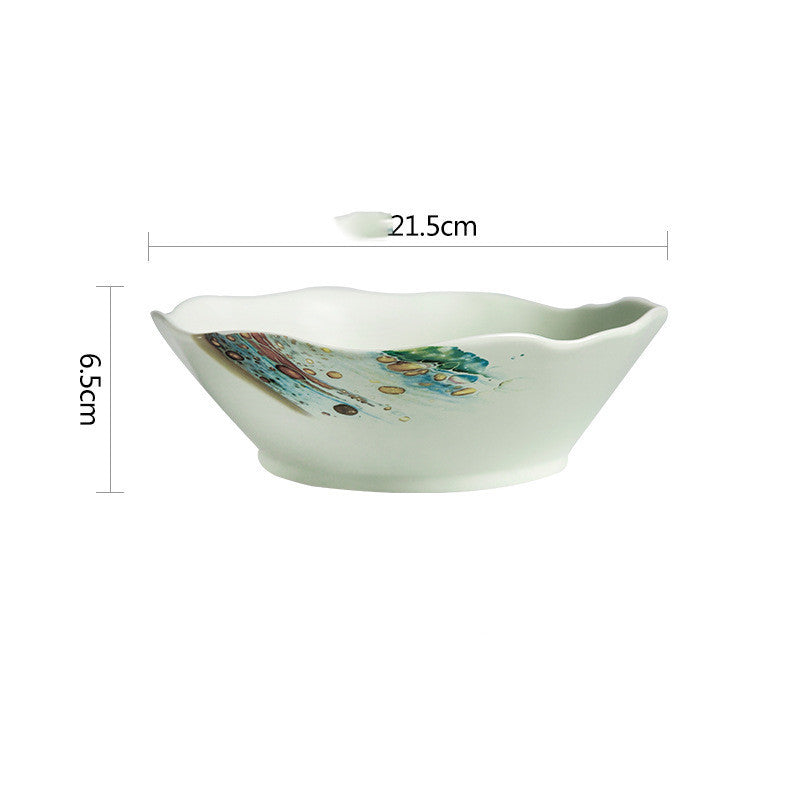 Qingtian ceramic bowls and dishes tableware