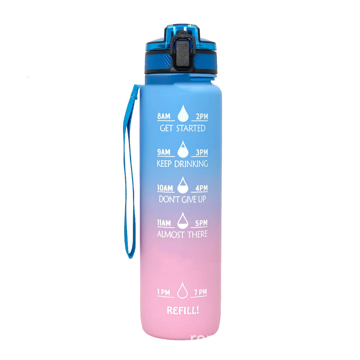 Sports Frosted Gradient Water Bottle