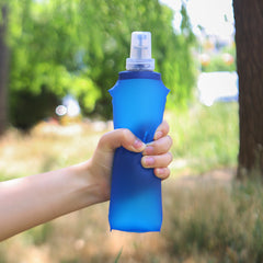 Outdoor Sports Portable Folding Water Bottle Plastic Bicycle Bottle Cycling Camping Hiking Running Water Bottle