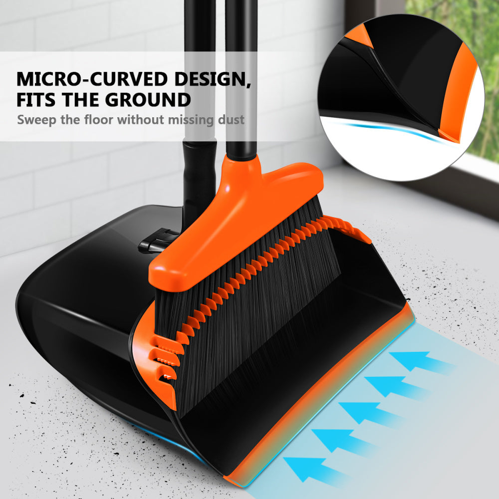 Stable Space-saving Broom And Dustpan For Office Classroom Home Kitchen Household Cleaning Tool